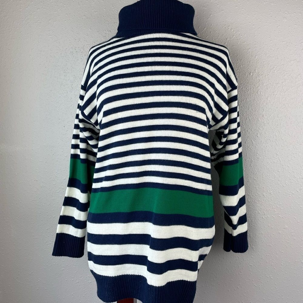 Vintage SweeTree Striped Turtleneck Womens Sweater Size M